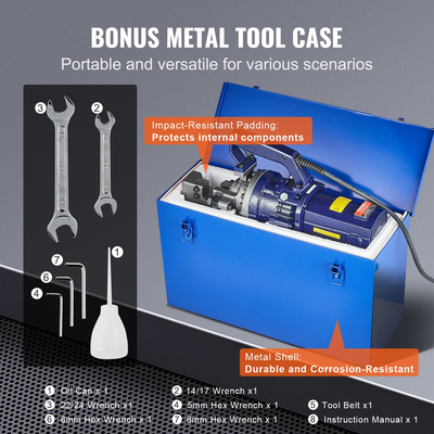 Ηλεκτρικός υδραυλικός κόφτης οπλισμού VEVOR 1700W έως 1 ίντσας #8 (5-25 mm)