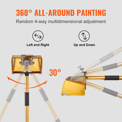 Επίπεδη λαβή κουτιού γυψοσανίδας VEVOR, 40&#039;&#039;-64&#039;&#039;, λαβή επέκτασης επίπεδης φινιρίσματος από ανοδιωμένο αλουμίνιο, ρυθμιζόμενο μήκος 5 τμημάτων, αντιολισθητική λαβή και βαφή 360° για γυψοσανίδες, τοίχου, λαμαρίνα