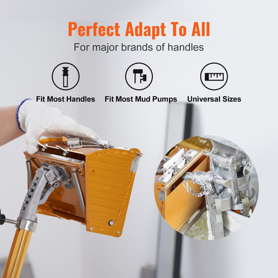 Επίπεδο κιβώτιο γυψοσανίδας VEVOR, πλάτος γρήγορος καθαρισμός 10 ιντσών, κουτί λάσπης φινιρίσματος αλουμινίου για γυψοσανίδες, τοίχου, λαμαρίνα, μπόνους λασπωτήρα, επιπλέον 2 λεπίδες από ανοξείδωτο χάλυβα (10/12 ίντσες)