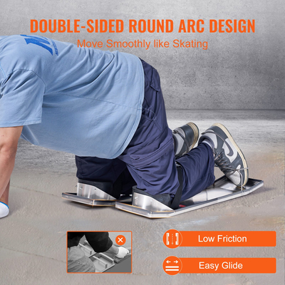 VEVOR Concrete Knee Boards Slider Knee Boards 28” x 8” Kneeer Board Γόνατα από ανοξείδωτο χάλυβα Sliders από σκυρόδεμα Κινούμενα συρόμενα ζευγάρια με τσιμεντένια επιγονατάκια &amp; ιμάντες σανίδας για φινίρισμα από σκυρόδεμα