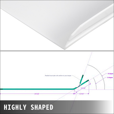 VEVOR Plate Compactor Pad Plate Compactor Pad Tamper Plate Tamper Pad Tamper Plate Mat for Wacker Plate Compactors Σετ κάλυμμα βάσης πλάκας συμπιεστή μηχανής συμπιεστή εδάφους με σφιγκτήρες στερέωσης