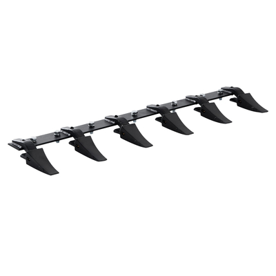 VEVOR Bucket Tooth Bar, 48&#039;&#039;, Heavy Duty Tractor Bucket 6 Teeth Bar for Loader Tractor Skidsteer, 4560 lbs Load-Bearing Capacity Bolt On Design, για αποτελεσματική εκσκαφή εδάφους και προστασία του κάδου