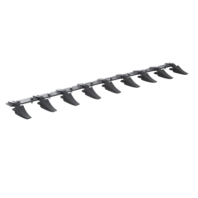 VEVOR Bucket Tooth Bar, 72&#039;&#039;, Heavy Duty Tractor Bucket 9 Teeth Bar for Loader Tractor Skidsteer, 4560 lbs Load-Bearing Capacity Bolt On Design, για αποτελεσματική εκσκαφή εδάφους και προστασία του κάδου