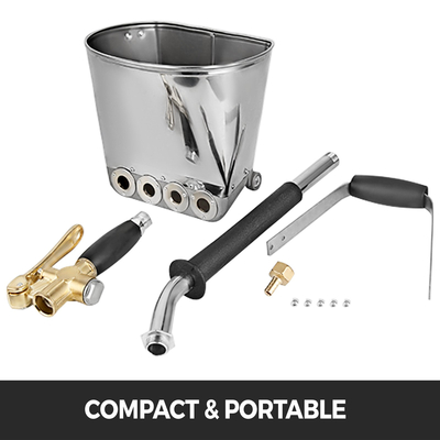 Πιστόλι ψεκασμού τσιμεντοκονίας VEVOR 4 Πιστόλι ψεκασμού στόκου 4 Jet Hopper Γύψος Πιστόλι Ψεκασμού τσιμέντου