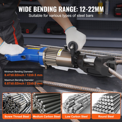 Ηλεκτρική υδραυλική ράβδος οπλισμού VEVOR 1500W Benderup σε ράβδο 7/8 ιντσών #7 (12-22 mm)