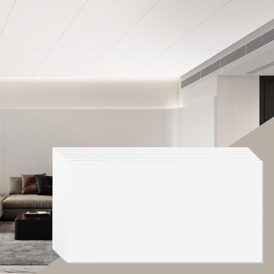 Πλακάκια οροφής VEVOR 10-συσκευασία 24 x 24 σε αφρό PVC πυρίμαχο, απαλό λευκό