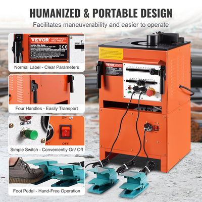 Ηλεκτρική ράβδος ράβδου VEVOR 2-σε-1 1700W 3 γωνία έως 1 ίντσα #8 (4-25 mm)