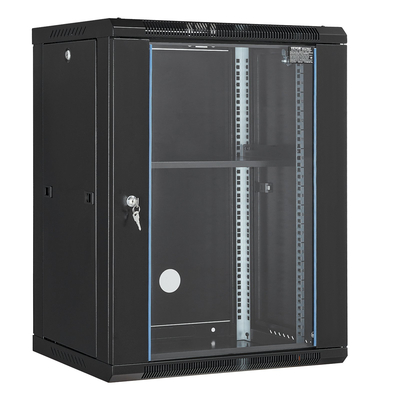 VEVOR 15U Wall Mount Network Server Rack Περίβλημα ντουλαπιού 18&#039;&#039; Γυάλινη κλειδαριά πόρτας