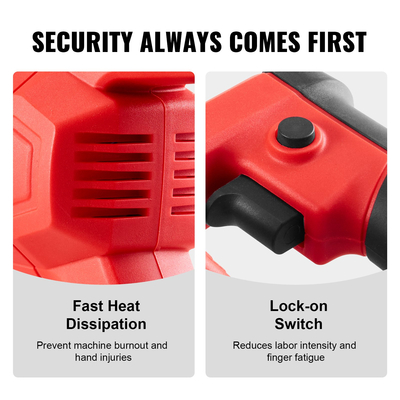 VEVOR Handheld Electric Concrete Vibrator 800W 1,5M Shaft Remover Air Bubble