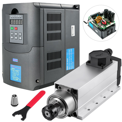 Αερόψυκτος κινητήρας ατράκτου VEVOR 4KW ER25 με κιτ κινητήρα ατράκτου VFD μετατροπέα μεταβλητής συχνότητας 4KW