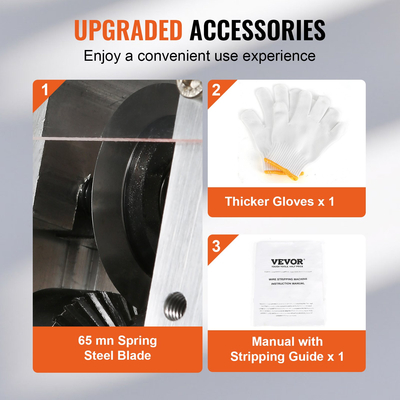 Μηχανή χειροκίνητης απογύμνωσης καλωδίων VEVOR, απογυμνωτή χαλκού 0,06&#039;&#039;-1,18&#039;&#039; με μανιβέλα χειρός ή τρυπάνι, αναφορά βάθους ορατής απογύμνωσης, φορητός αποφλοιωτής συρμάτων πλαισίου αλουμινίου για ανακύκλωση σκραπ χαλκού