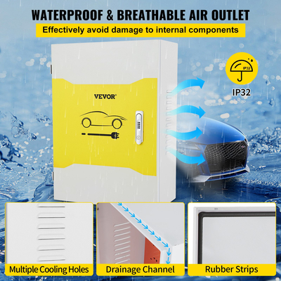 Κουτί σταθμού φόρτισης VEVOR Tesla, 28 \&#039;\&#039; x 20 \&#039;\&#039; x 10\&#039;\&#039;, Εξωτερική διάταξη καλωδιακής θήκης φόρτισης καλωδίων, αδιάβροχο IP32 Dustproof Cool Roll Steel Electrical Enclosure Box, για σύνδεση τοίχου Tesla