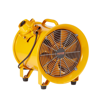 VEVOR 254mm Extractor Fan Blower Φορητός 3m καλώδιο ρεύματος ανεμιστήρας Βιομηχανικός