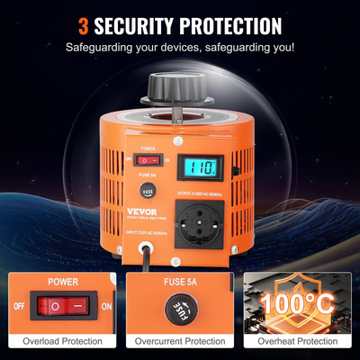 Μεταβλητός μετασχηματιστής τάσης 3.30-300Ρυθμιστής τάσης Μεταβλητός ρυθμιστής τάσης