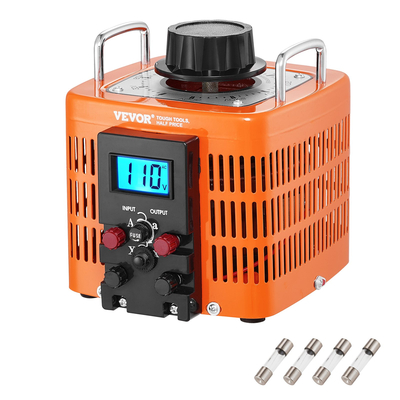 VEVOR 2000VA Variable Voltage Transformer 6.6A 0-300V Voltage Regulator LCD CE