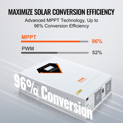 VEVOR Hybrid Solar Inverter Charger 5500W 230V with 100A MPPT Solar Controller
