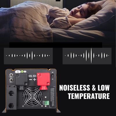 VEVOR 3000W 12V Χαμηλής συχνότητας αμιγούς ημιτονοειδούς μετατροπέα ισχύος με 230V 3Kw Ονομαστική κορυφή 9Kw και οθόνη LCD φορτιστή AC