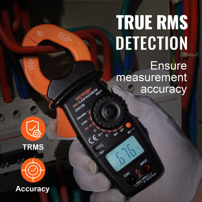 VEVOR Ψηφιακός μετρητής σφιγκτήρα Πολύμετρο True RMS AC DC Volt Amp NCV Measurement