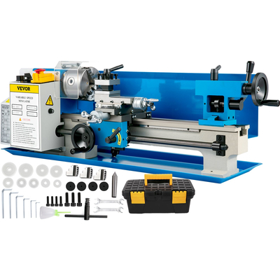 Μεταλλικός Τόρνος VEVOR 7x14 ιντσών 50-2500 RPM 550W Mini Bench Lathe 0,75HP Variable Spindle Speed ​​Machine Milling for Mini Precision Parts Processing Nylon Gear