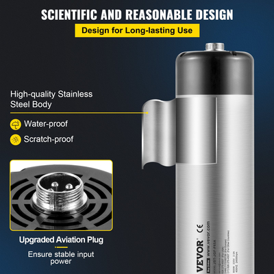 Αερόψυκτος άξονας κινητήρας VEVOR 1,5KW 2220V CNC Αερόψυκτος άξονας κινητήρας για φρέζα χάραξης CNC