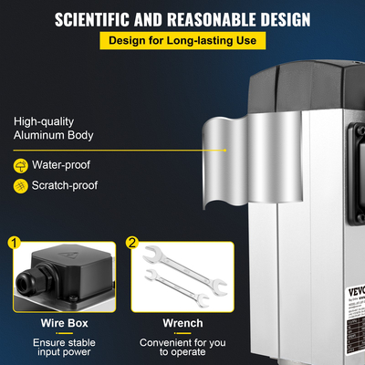 Αερόψυκτος κινητήρας ατράκτου VEVOR 3.0KW 220V CNC Αερόψυκτος άξονας κινητήρας για φρέζα χάραξης CNC