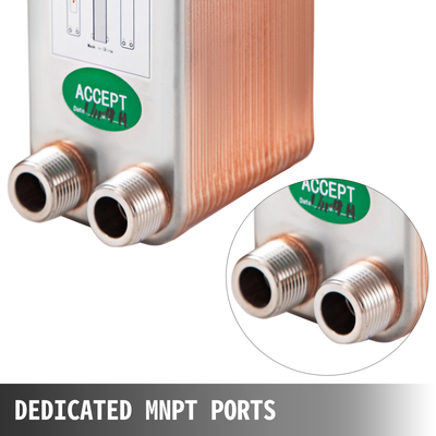 Εναλλάκτης θερμότητας Brazed Plate Εναλλάκτης θερμότητας 40 Plate Heat Exchanger for Heatning