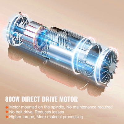 VEVOR Mini Metal Lathe Machine, 7&#039;&#039; x 16&#039;&#039;, 800W Precision Benchtop Power Metal Lathe, 150-2500 RPM Συνεχώς μεταβλητή ταχύτητα, με 3,9&#039;&#039; 3-σιαγόνι μεταλλικό τσοκ εργαλειοθήκη για επεξεργασία ανταλλακτικών ακριβείας