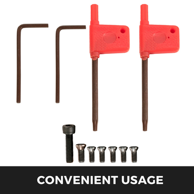 VEVOR Indexable Carbide Tools 1/4&quot; Industrial Lathe Tools 7Pcs/Set Turning Tool Tools Super-σκληρά 40cr Mental Lathe Tools Ένθετα Θήκη εργαλείων καρβιδίου για τόρνο σε μαύρο χρώμα με φορητή θήκη