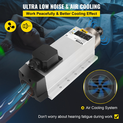 Αερόψυκτος κινητήρας ατράκτου VEVOR 4KW 2220V ER20 Αερόψυκτος κινητήρας άξονας CNC για φρέζα χάραξης CNC