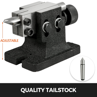 VEVOR Διαίρεση κεφαλής 4 ιντσών Ευρετηρίαση κεφαλής φρεζαρίσματος 100mm Semi-Universal Διαίρεση κεφαλής 4 ιντσών 3 σιαγόνων Σετ κεφαλής διαίρεσης τσοκ με πλάκες δείκτη και ουρά για περιστροφικό τραπέζι ακριβείας