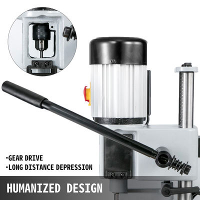 VEVOR Πάγκος Morticer 1/2 HP 1400RPM Τρυπάνι πάγκου 13mm Χωρητικότητα τσοκ Μηχανή πάγκου Mortising 60 Pounds Weight for Wooden Mortises Εσωτερική λείανση Διάτρηση μετάλλων