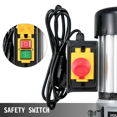 VEVOR Πάγκος Morticer 1/2 HP 1400RPM Τρυπάνι πάγκου 13mm Χωρητικότητα τσοκ Μηχανή πάγκου Mortising 60 Pounds Weight for Wooden Mortises Εσωτερική λείανση Διάτρηση μετάλλων