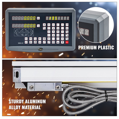 Cnc 2 Axis Digital Readout Scale Dro Linear Machine For Mill Lathe Bridgeport