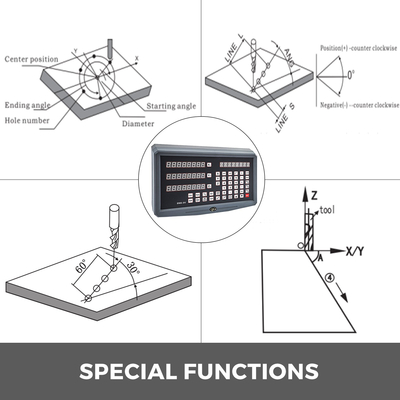 Οθόνη ψηφιακής ανάγνωσης 3 αξόνων Lathe Machine Drilling Cnc Milling Dro Display