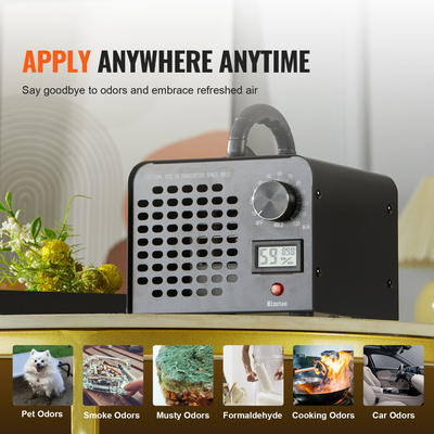 VEVOR Ozone Generator 24000mg/h Όζον Μηχανή Οσμής Αφαίρεσης Οσμών με Χρονοδιακόπτη 0-120min