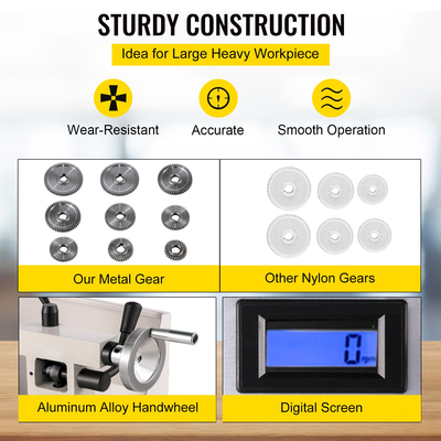VEVOR Mini Metal Lathe 8x14, Mini Lathe Machine 2250 PRM Variable Speed ​​Change, Precision Mini Lathe 600W Metal Working Lathe, Μικρός μεταλλικός τόρνος, Μηχανή φρέζας για διάφορους τύπους τόρνου μετάλλου