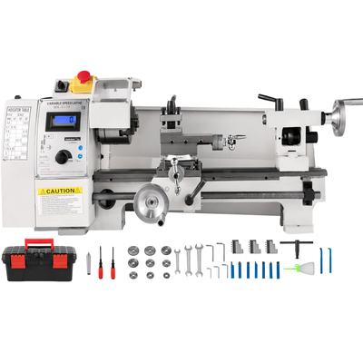 VEVOR Mini Metal Lathe 8x14, Mini Lathe Machine 2250 PRM Variable Speed ​​Change, Precision Mini Lathe 600W Metal Working Lathe, Μικρός μεταλλικός τόρνος, Μηχανή φρέζας για διάφορους τύπους τόρνου μετάλλου