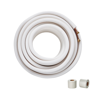 Set Mini Split Line VEVOR 15240mm, σωλήνες χαλκού σωλήνων OD 6,4 &amp; 9,5mm και μόνωση τριπλής στρώσης, για εξοπλισμό ψυκτικού ή αντλίας θέρμανσης Mini Split Air Conditioning &amp; HVAC με λωρίδες περιτυλίγματος.