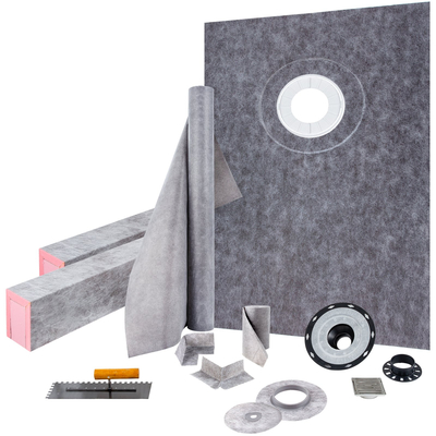 VEVOR Waterproofing Shower Kit Σετ Ντους Δίσκος 38&#039;&#039;x60&#039;&#039; με Offset Drain PVC