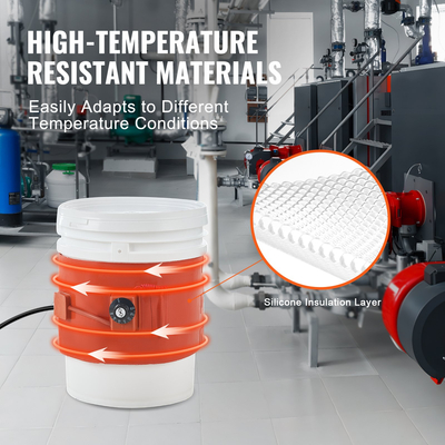 Μεταλλικός θερμαντήρας τυμπάνων VEVOR 5 Gallon 800 Watt 7,75 ίντσες Πλάτος 86-302℉ Ρυθμιζόμενο