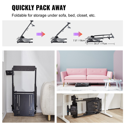 Βάση τιμονιού VEVOR, βάση αγωνιστικού τροχού G920, βάση τροχού Logitech για G25 G27 G29, βάση τροχού GT Racing Simulator, Στήριξη τροχού και πεντάλ δεν περιλαμβάνονται