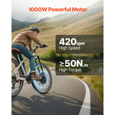 Κιτ μετατροπής ηλεκτρικού ποδηλάτου VEVOR 1000W 48V 26&quot; Μπροστινός τροχός E-Bike Hub