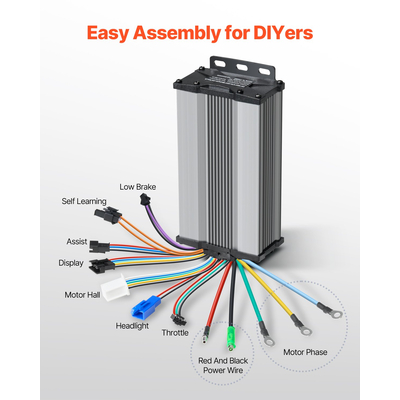 Κιτ μετατροπής ηλεκτρικού ποδηλάτου VEVOR 1000W 48V 26&quot; Μπροστινός τροχός E-Bike Hub