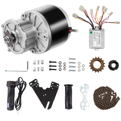 VEVOR Brushed Motor Go Kart 24 Volt 250 Watts Μείωση ταχυτήτων l Σετ μοτέρ σκούτερ ηλεκτρικού κινητήρα με λαβές γκαζιού ταχύτητας με γρανάζι γρανάζι με αλυσίδα DC μοτοποδήλατο για E-Scooter Mini Bike Go-kart