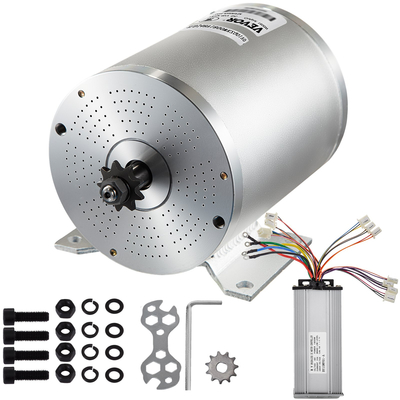 VEVOR 2000 Watts 48 Volt Brushless Motor Kit 42 Amp 4300 RPM Ηλεκτρικός κινητήρας σκούτερ υψηλής ταχύτητας με βάση στήριξης, για ηλεκτρονικά σκούτερ, καρτ, ηλεκτρονικά ποδήλατα