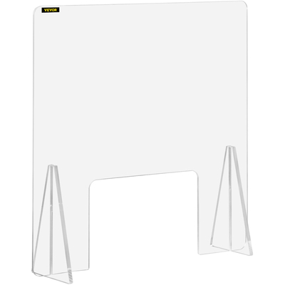 VEVOR Ακρυλική ασπίδα για πάγκο 24&quot;x24&quot; Ακρυλική ασπίδα 0,2&quot; Ακρυλική πλάκα πάγκου με παράθυρο συναλλαγών Ακρυλικό προστατευτικό φτερνίσματος για γκισέ ταμείου, τράπεζες, εστιατόρια