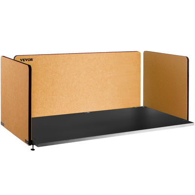 VEVOR Desk Divider 60&#039;&#039; Desk Privacy Panel, 3 panels Privacy Acoustic panel, Sound Absorbing Acoustic Privacy panel, Μειώστε το θόρυβο και τις οπτικές περισπασμούς, Ελαφρύ κίτρινο διαχωριστικό με σφιγκτήρα