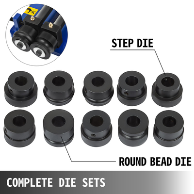 VEVOR 18&quot; λαμαρίνας μεταλλικός κύλινδρος κύλινδρος σφαιριδίων Πρώην περιστροφική μηχανή Swager Swager Συμπεριλαμβάνεται βολικά σετ 6 μήτρων εύκαμπτα, ρολό σφαιριδίων 18&quot; Πρώην περιστροφική μηχανή Swager Convenient 6 σετ μήτρων