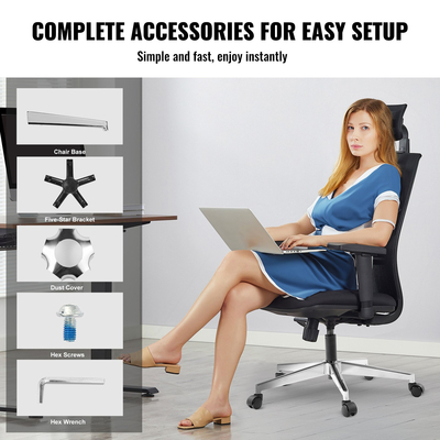 Αντικατάσταση βάσης καρέκλας γραφείου VEVOR 28&quot; Βάση σκαμπό βαρέως τύπου 2500 λίβρες