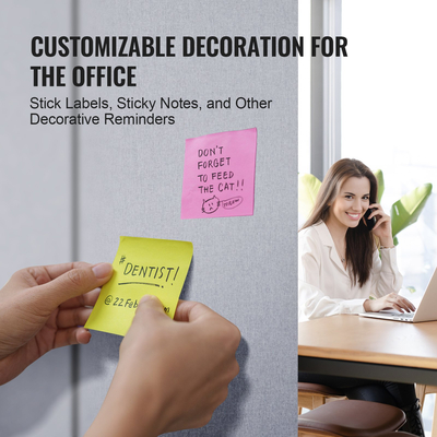 VEVOR 2FT Διαιρέτης Δωματίου 3 Πάνελ PET Πολυεστέρας Ηχομόνωση Προστασία Προσωπικών Δεδομένων Γκρι